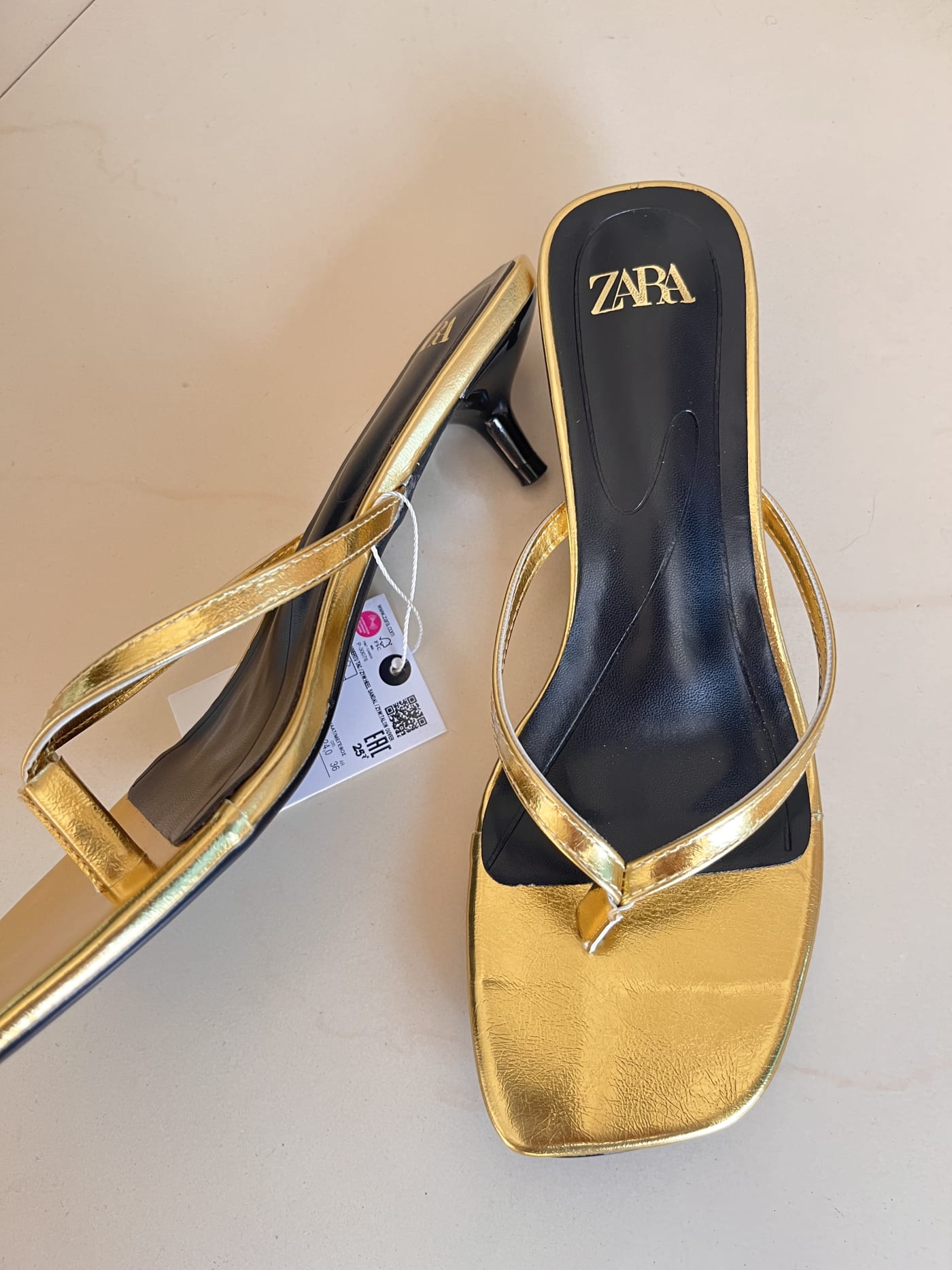 Zara kitten sandals