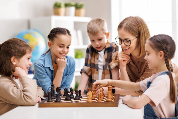 Kids Learning Chess