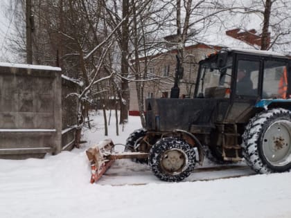 В Рузском округе ликвидируют последствия снегопада