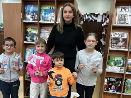 Мастер-класс по оригами в Тучковской библиотеке