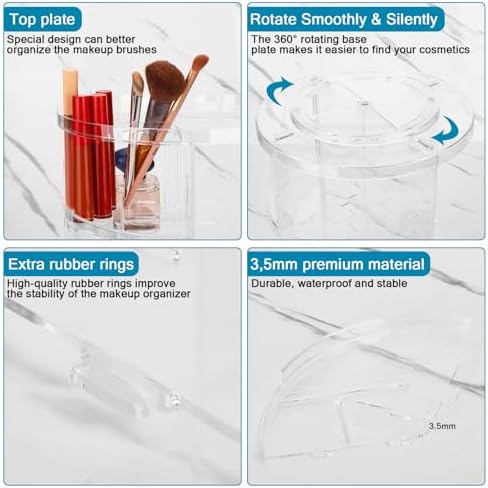 Vue 4 de Mkitnvy Organisateur De Maquillage