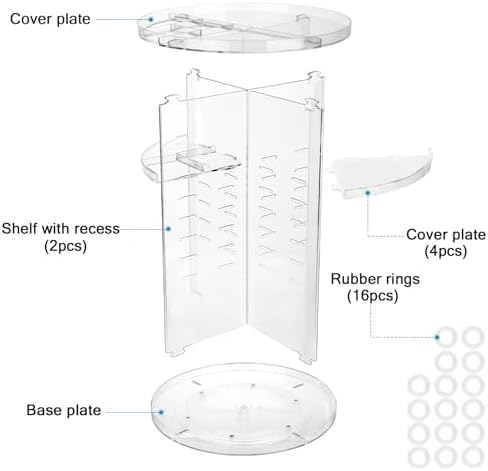 Vue 6 de Mkitnvy Organisateur De Maquillage