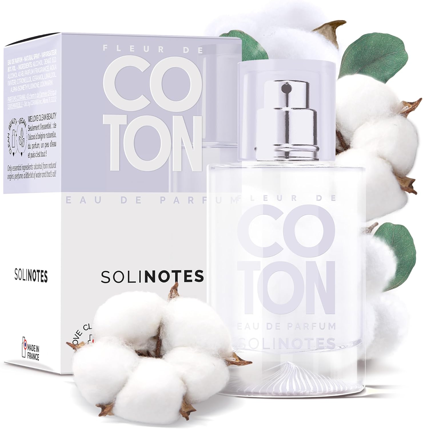 Vue 1 de Parfum Femme Solinotes Coton