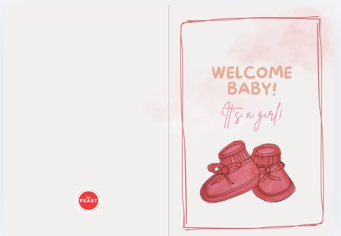 Card - Welcome Baby! It’s a Girl photo 1