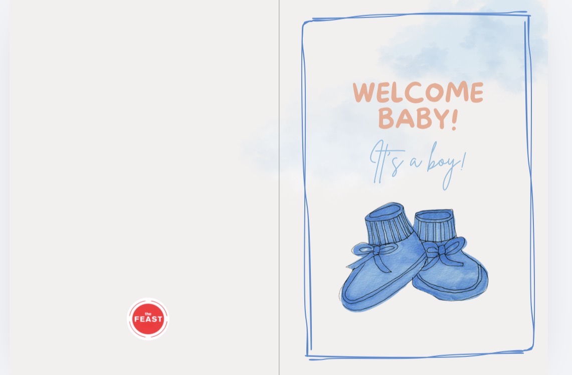 Card - Welcome Baby! It's a Boy photo 1