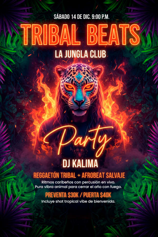 La Jungla Club — Flyer de evento 2