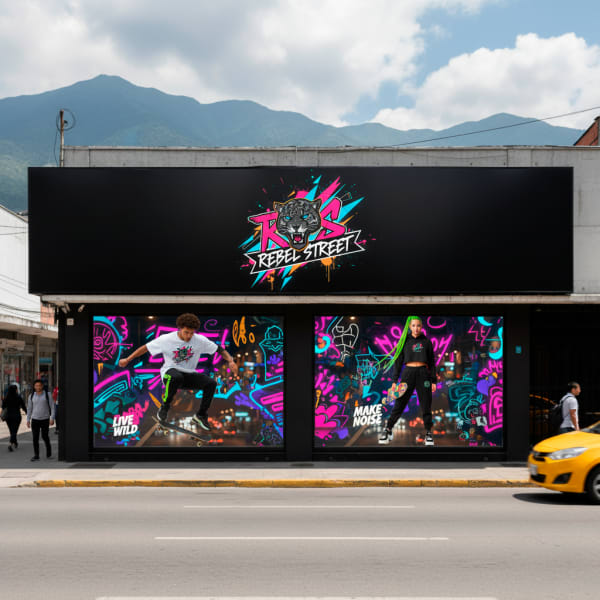 Rebel Street — identidad visual