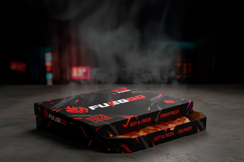 Fueggo — Diseño de caja de empaque