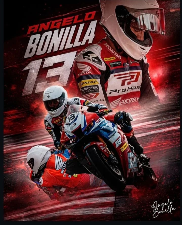 Diseño para piloto de motociclismo — Angelo Bonilla, Honda