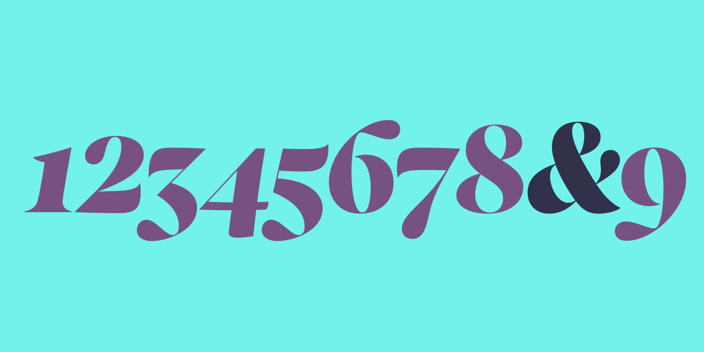 Crave Script - Numerals image