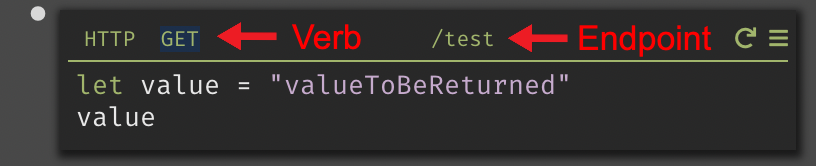 HTTP handler - GET request to /test