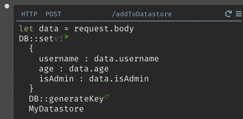 A handler for adding data to the datastore