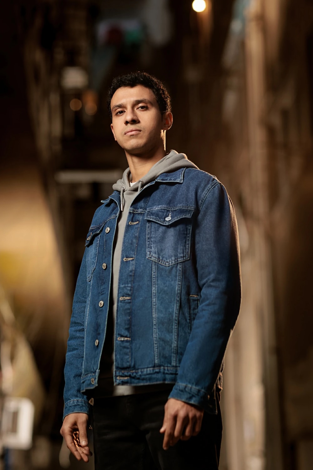Retouched portrait of actor Omar Essam