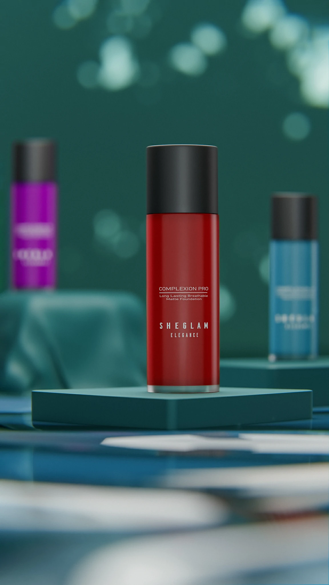 3D product visualization for a perfume bottle.