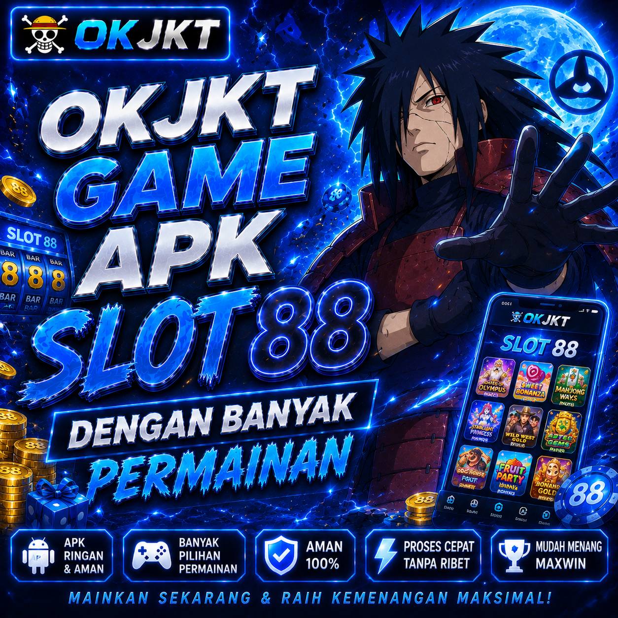 OKJKT Game APK Slot 88 Dengan Banyak Permainan