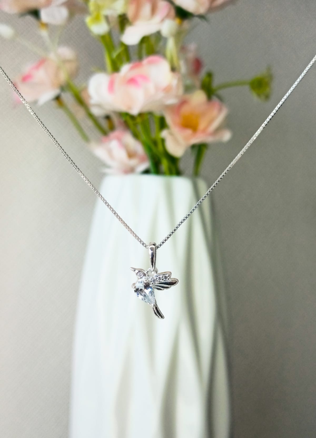 Collar | Colibri blanco