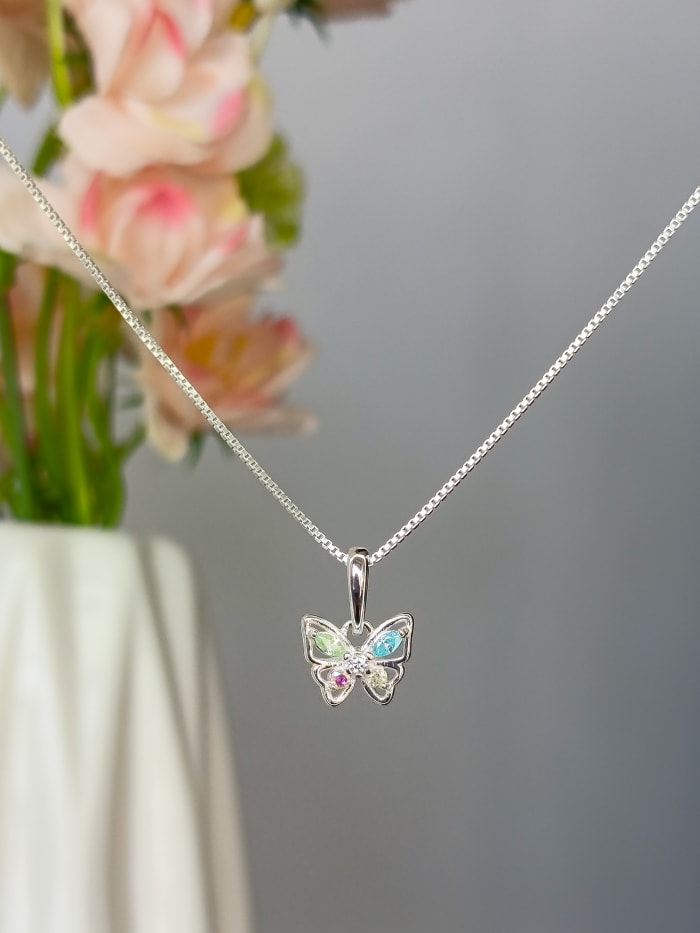 Collar | Mariposa Celeste Pastel