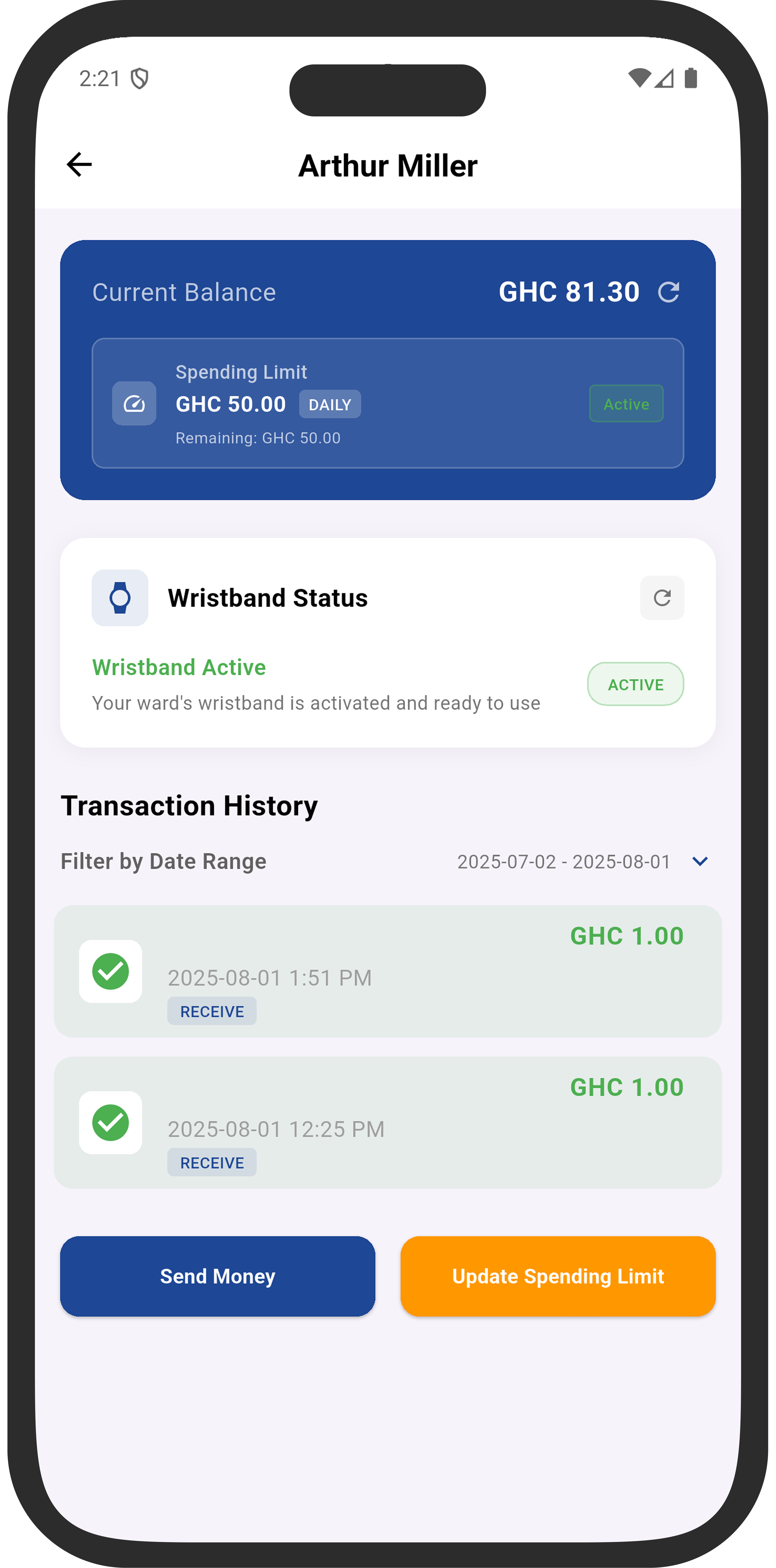 CoinUp App - Home Screen
