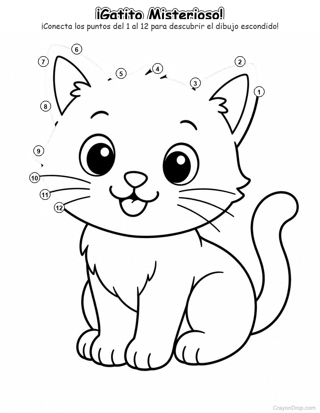 Ap Animals Connect Dots página para colorear