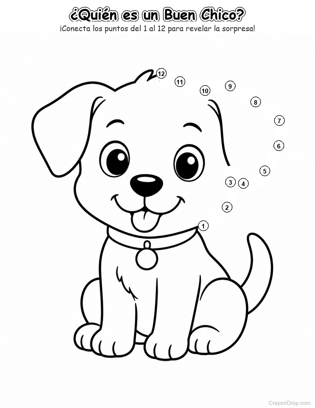 Ap Animals Connect Dots página para colorear