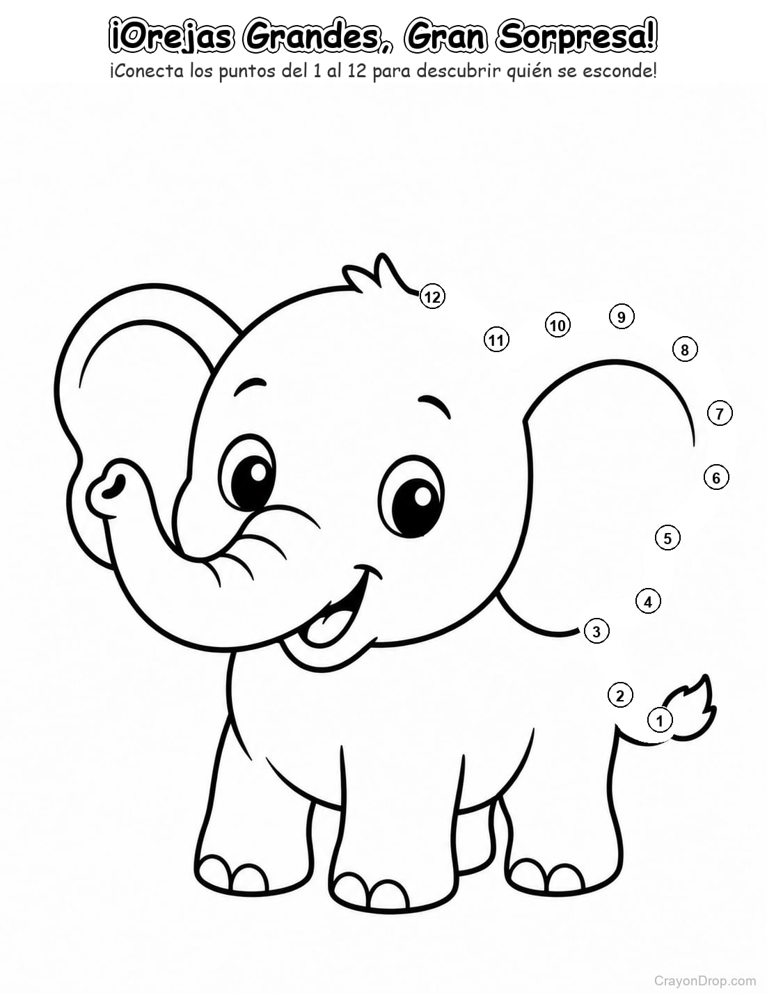Ap Animals Connect Dots página para colorear