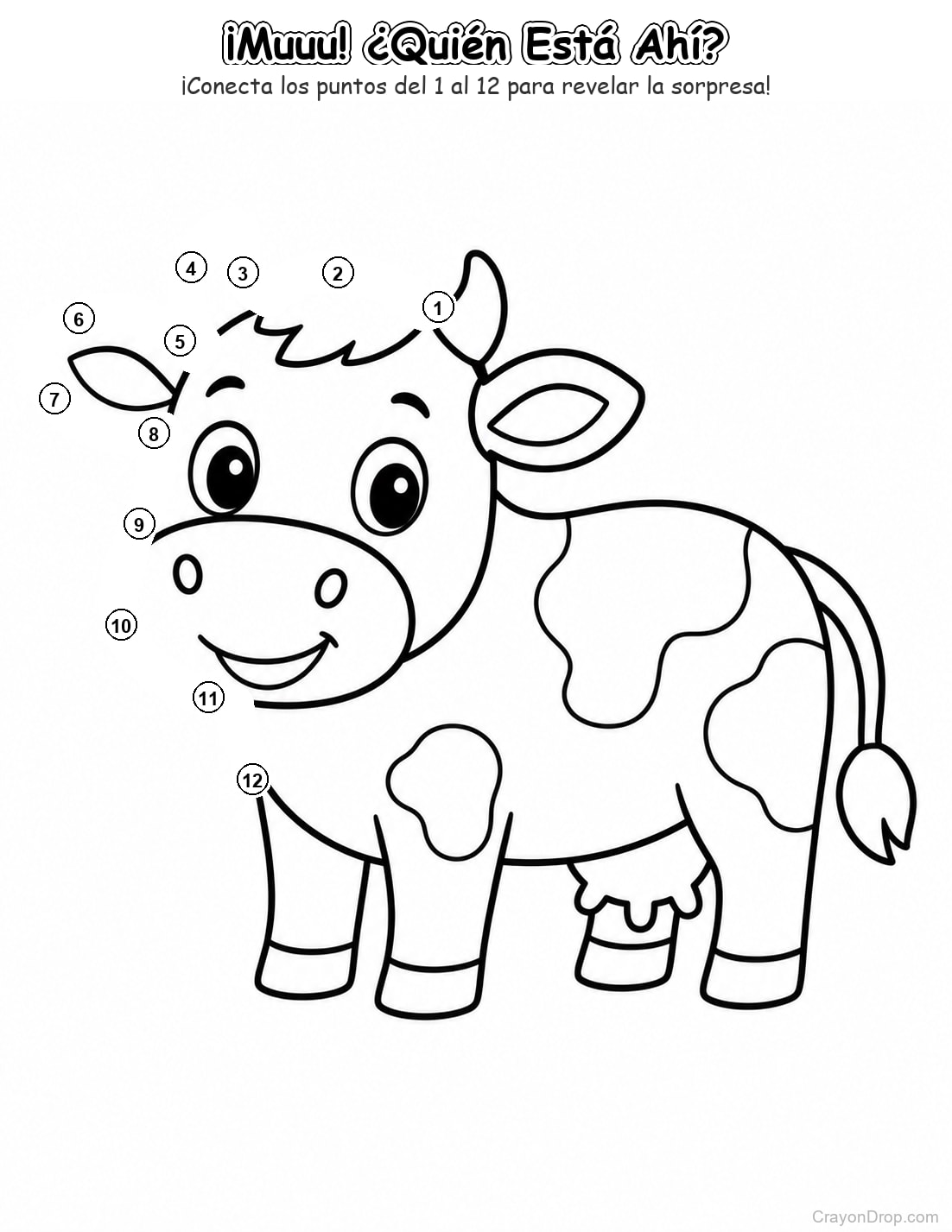 Ap Farm Connect Dots página para colorear
