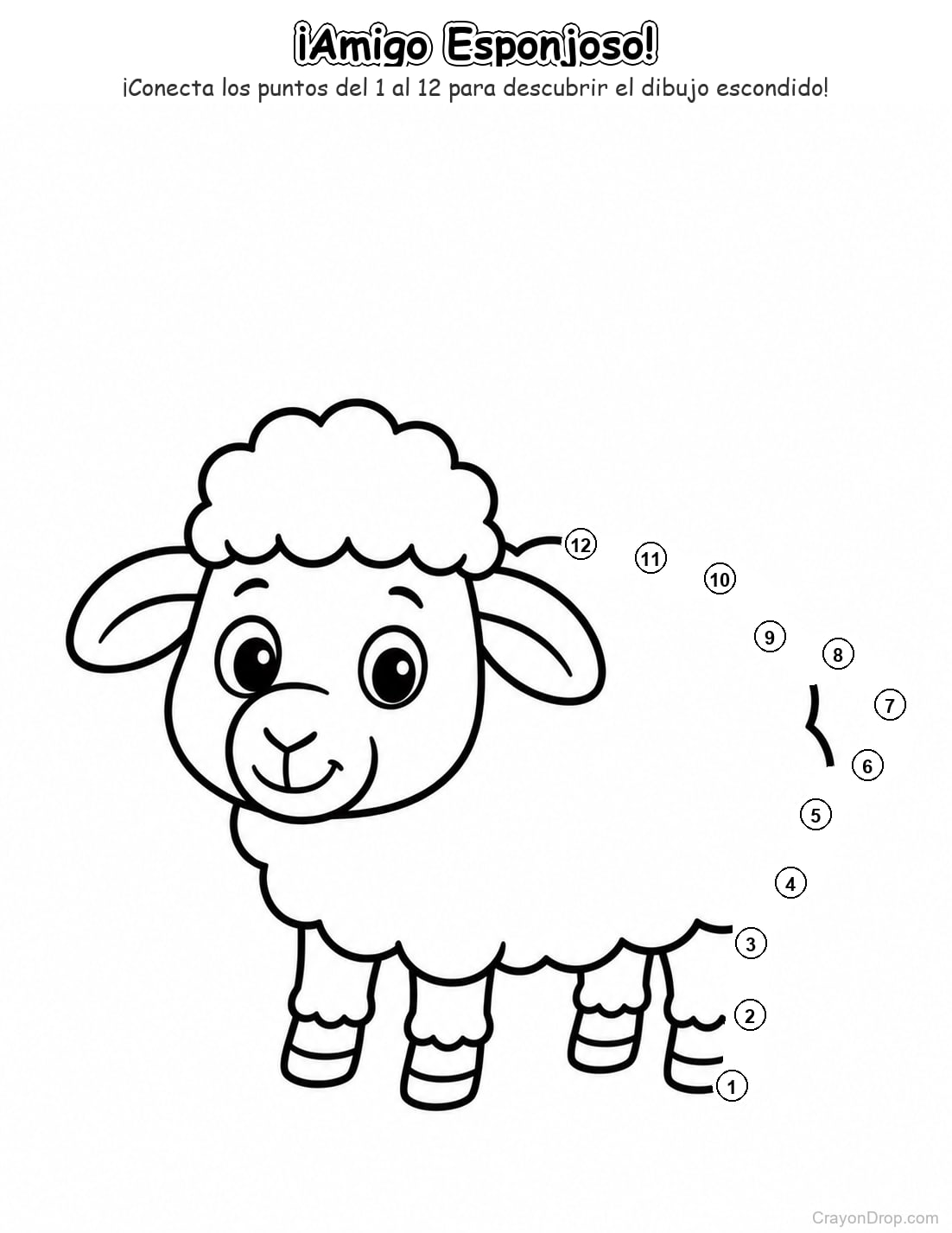 Ap Farm Connect Dots página para colorear