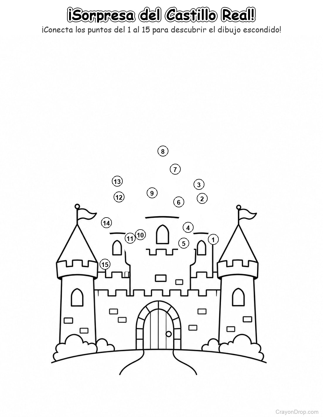 Ap Princess Connect Dots página para colorear