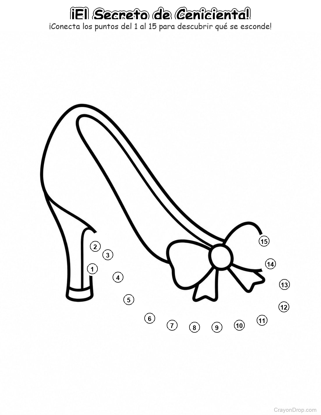 Ap Princess Connect Dots página para colorear