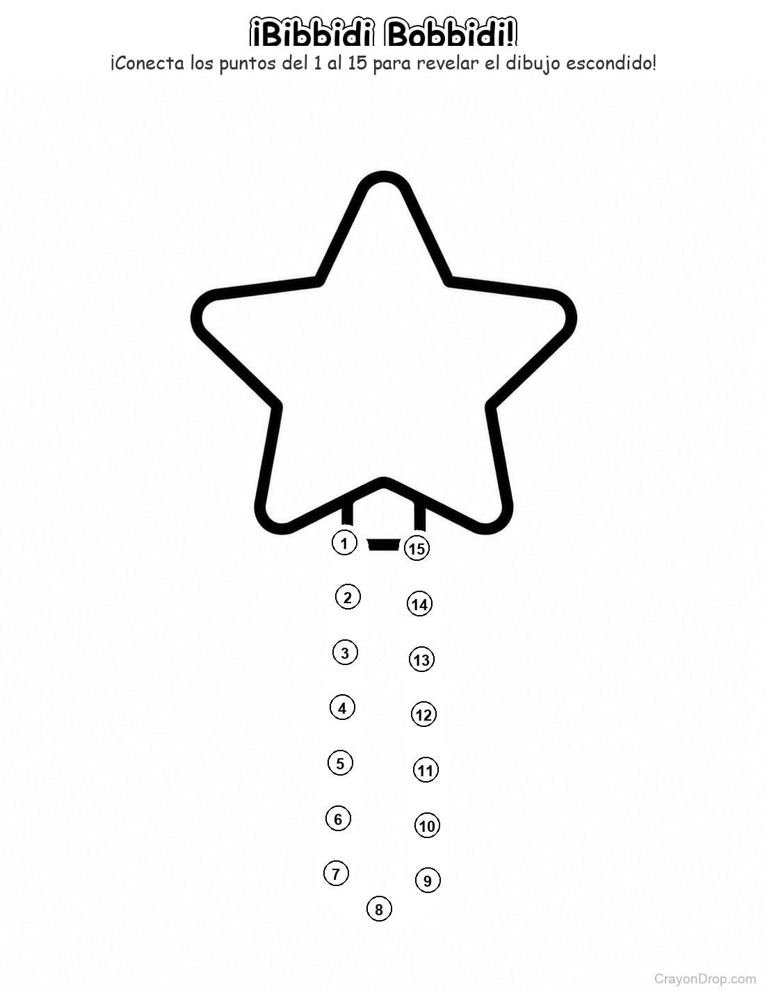 Ap Princess Connect Dots página para colorear