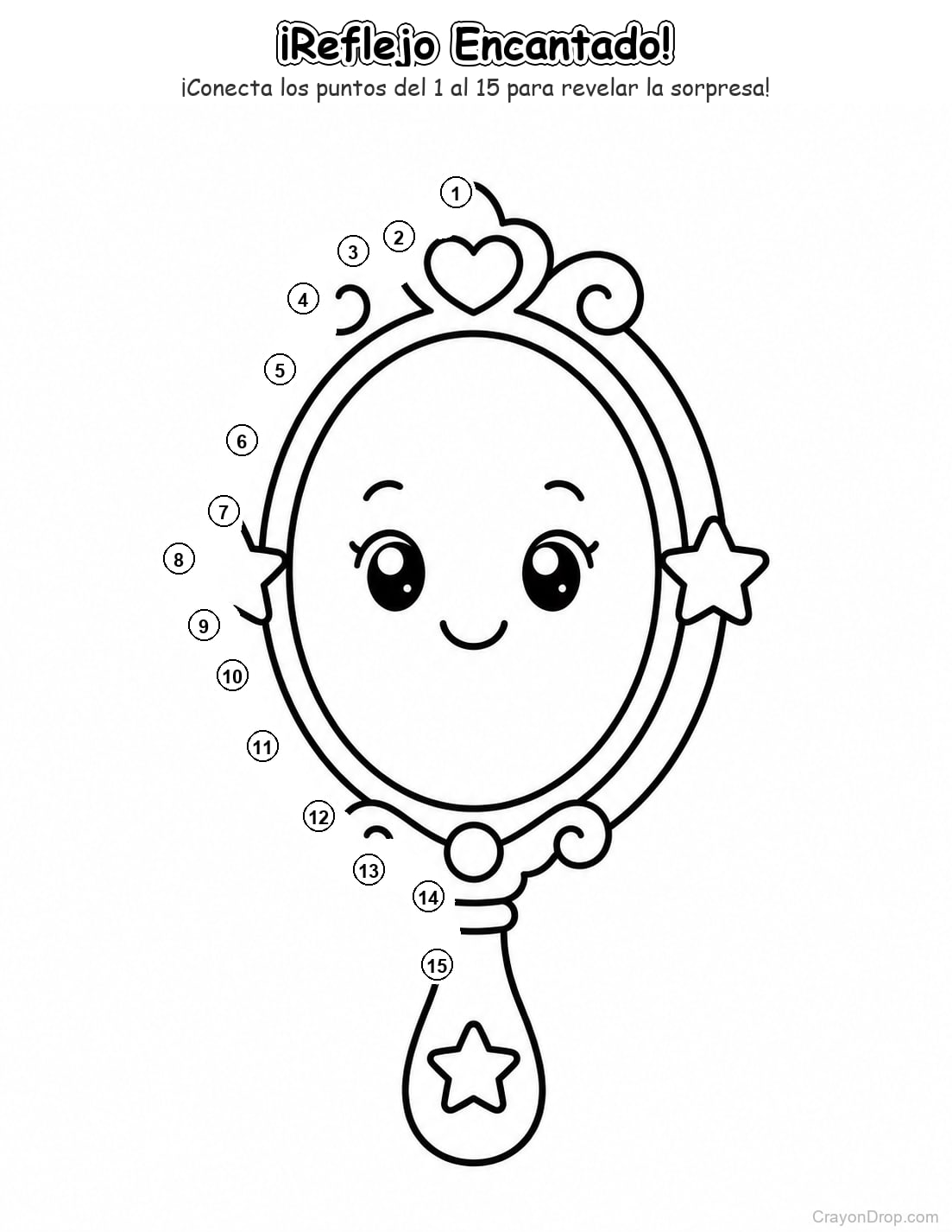 Ap Princess Connect Dots página para colorear