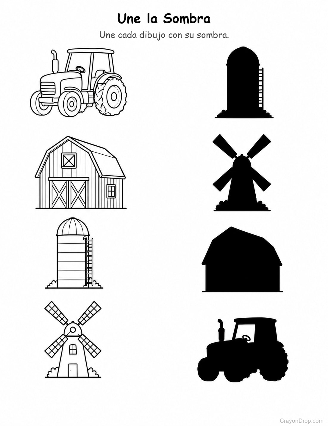 Ap Farm Shadow Match página para colorear