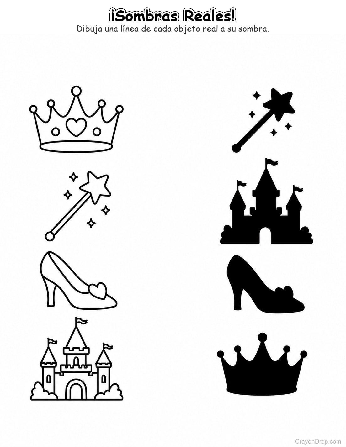Ap Princess Shadow Match página para colorear