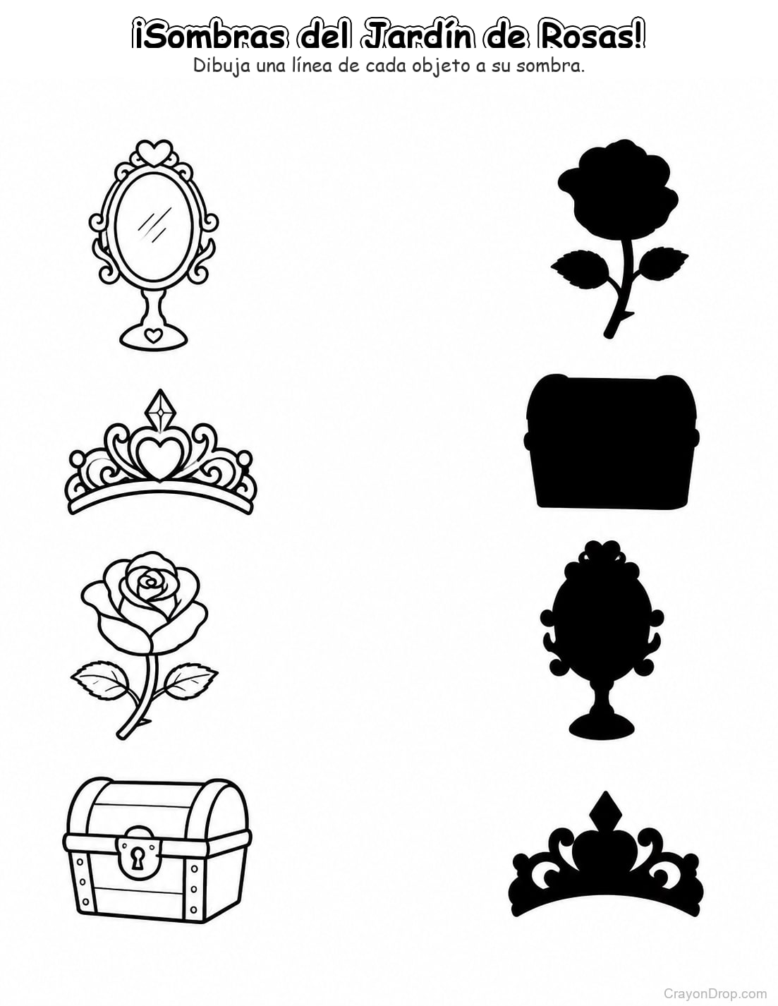Ap Princess Shadow Match página para colorear