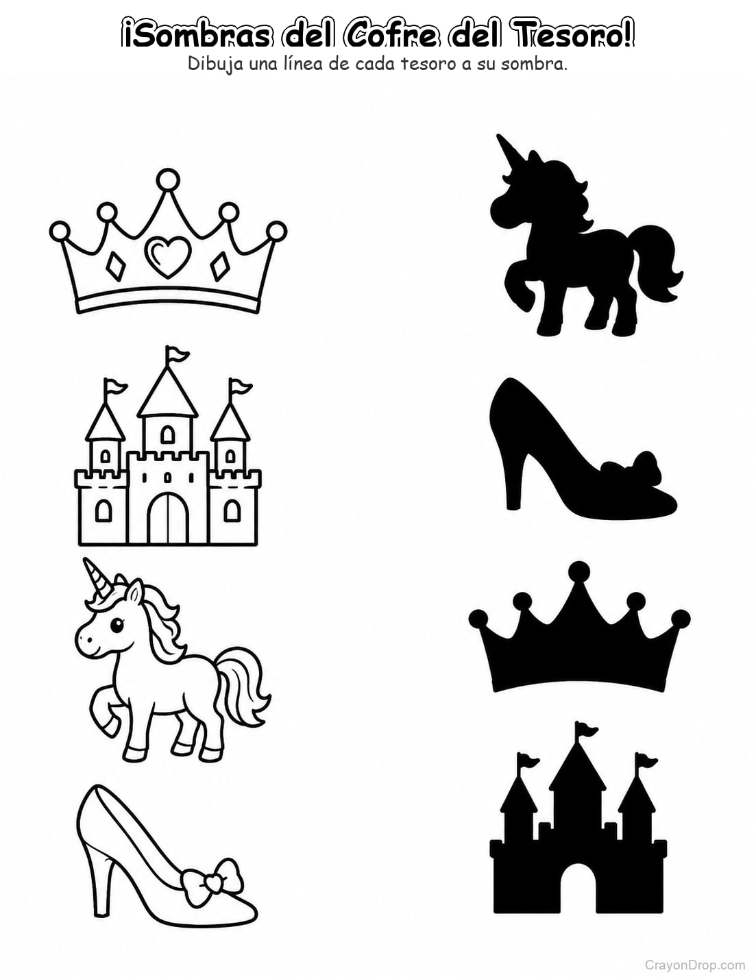 Ap Princess Shadow Match página para colorear