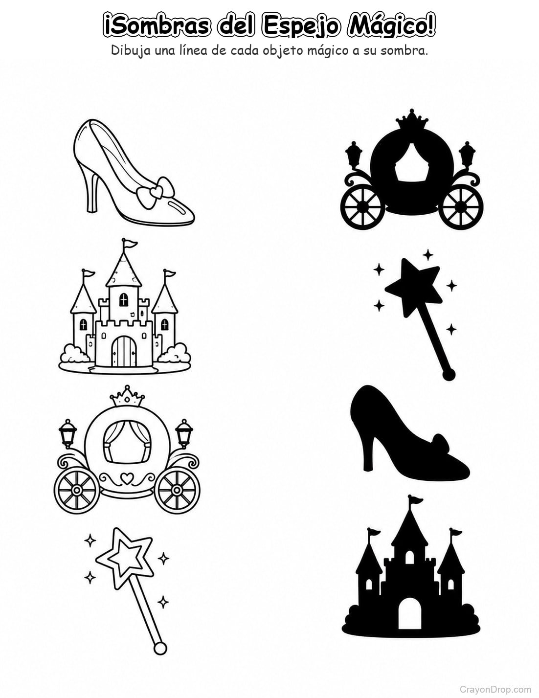 Ap Princess Shadow Match página para colorear