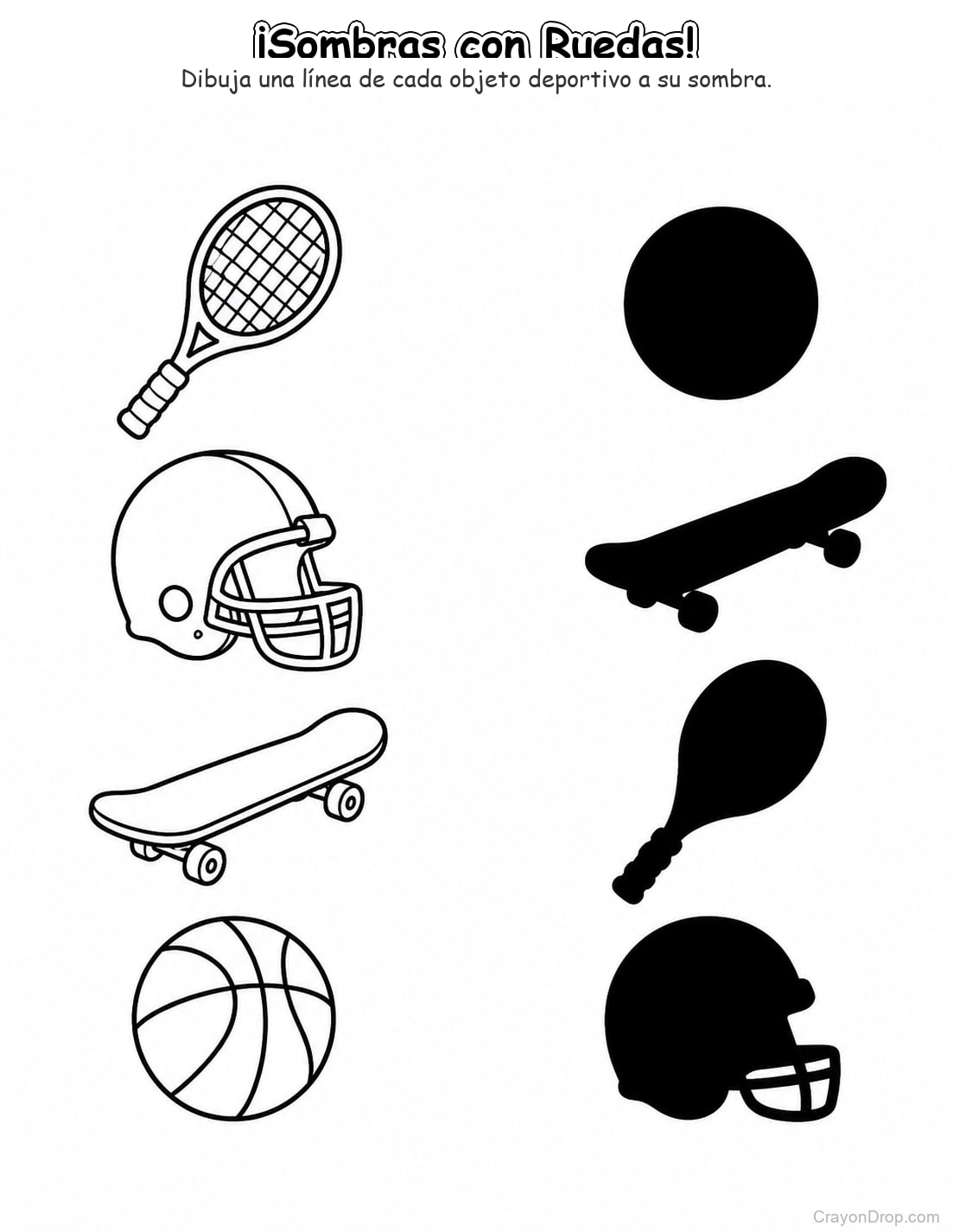 Ap Sports Shadow Match página para colorear