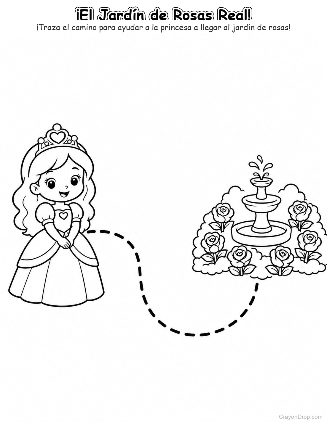 Ap Princess Trace Path página para colorear