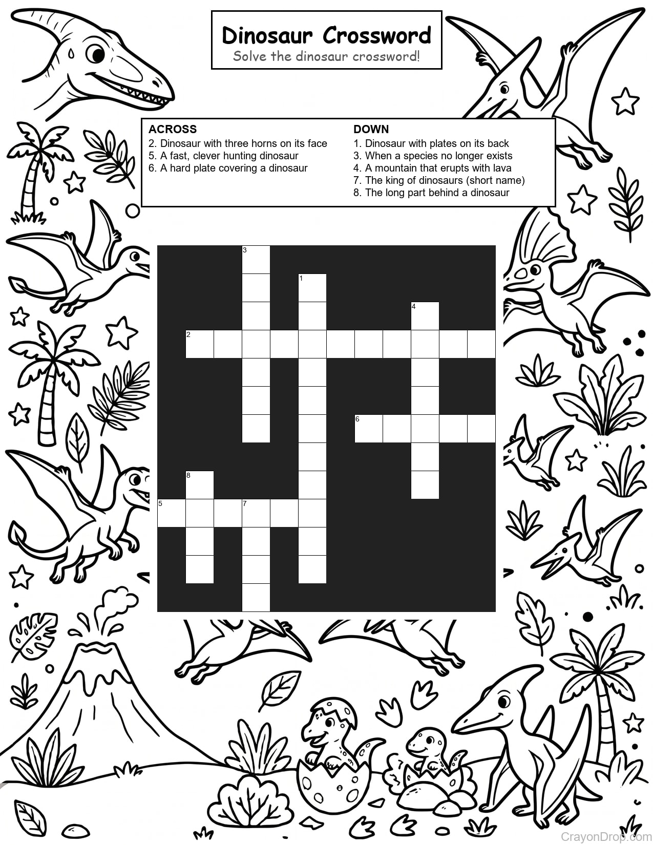 Cw Dino coloring page