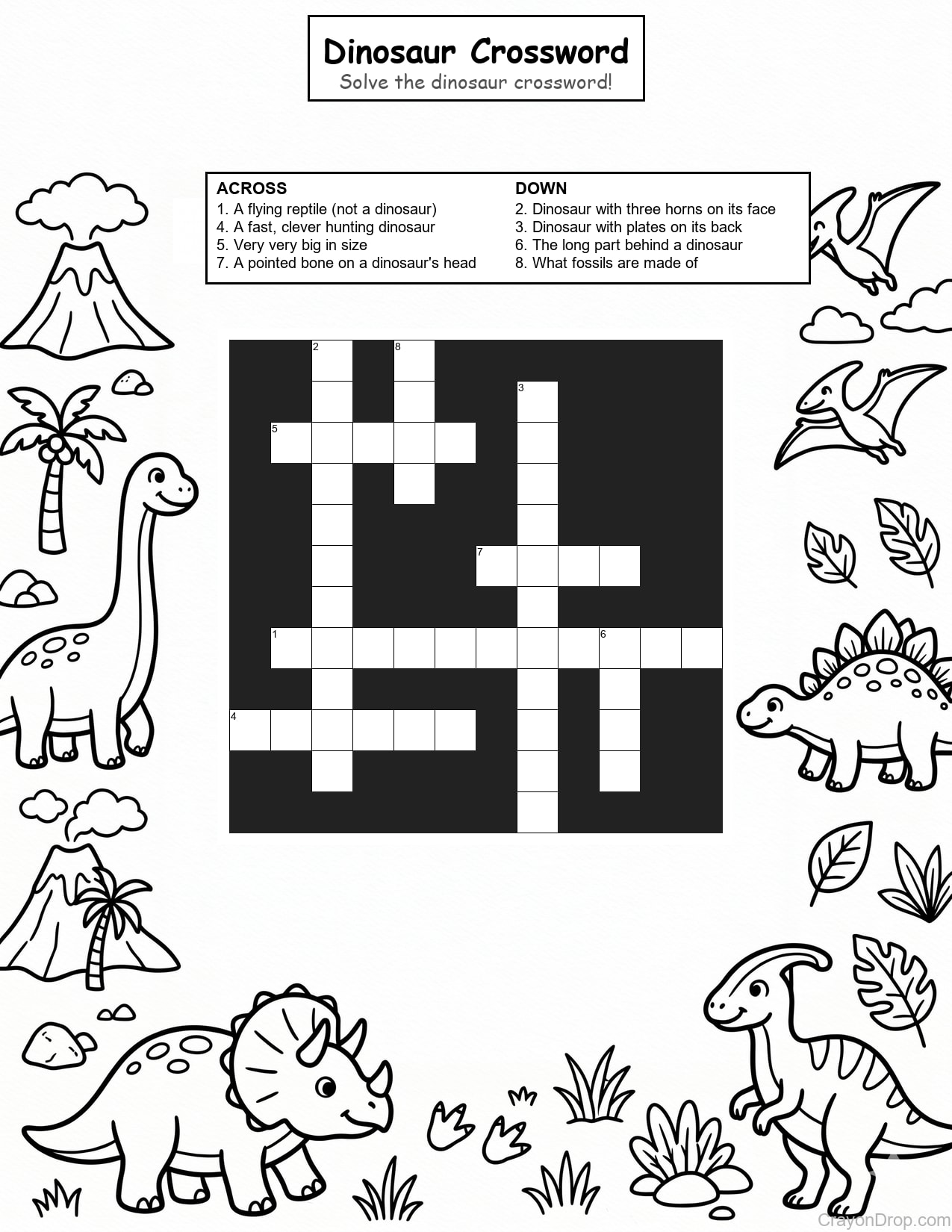 Cw Dino coloring page