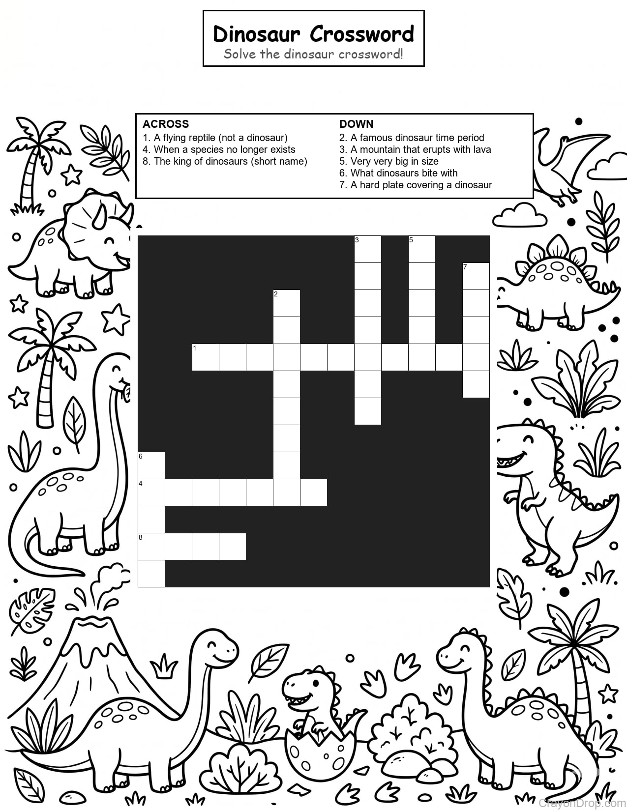 Cw Dino coloring page