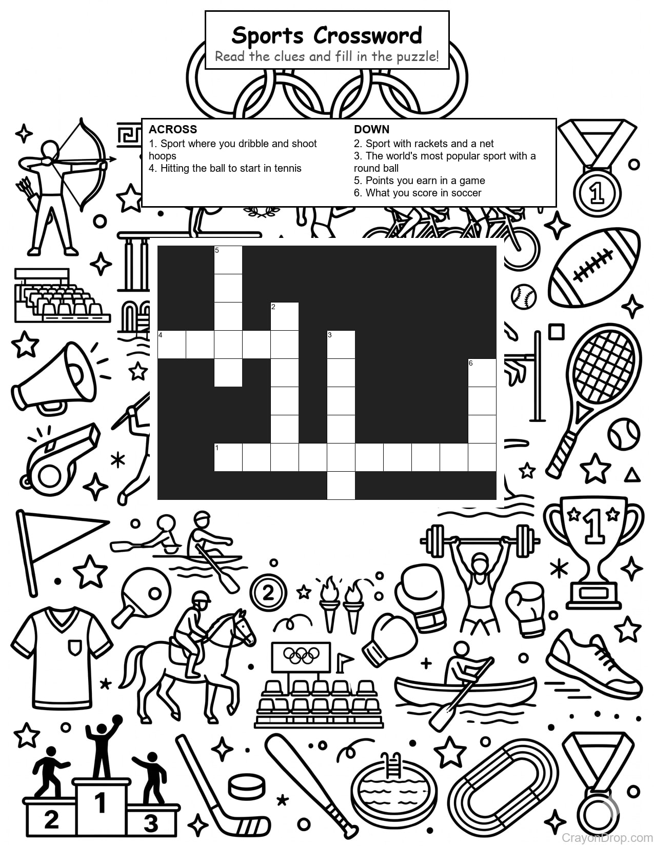 Cw Sports coloring page