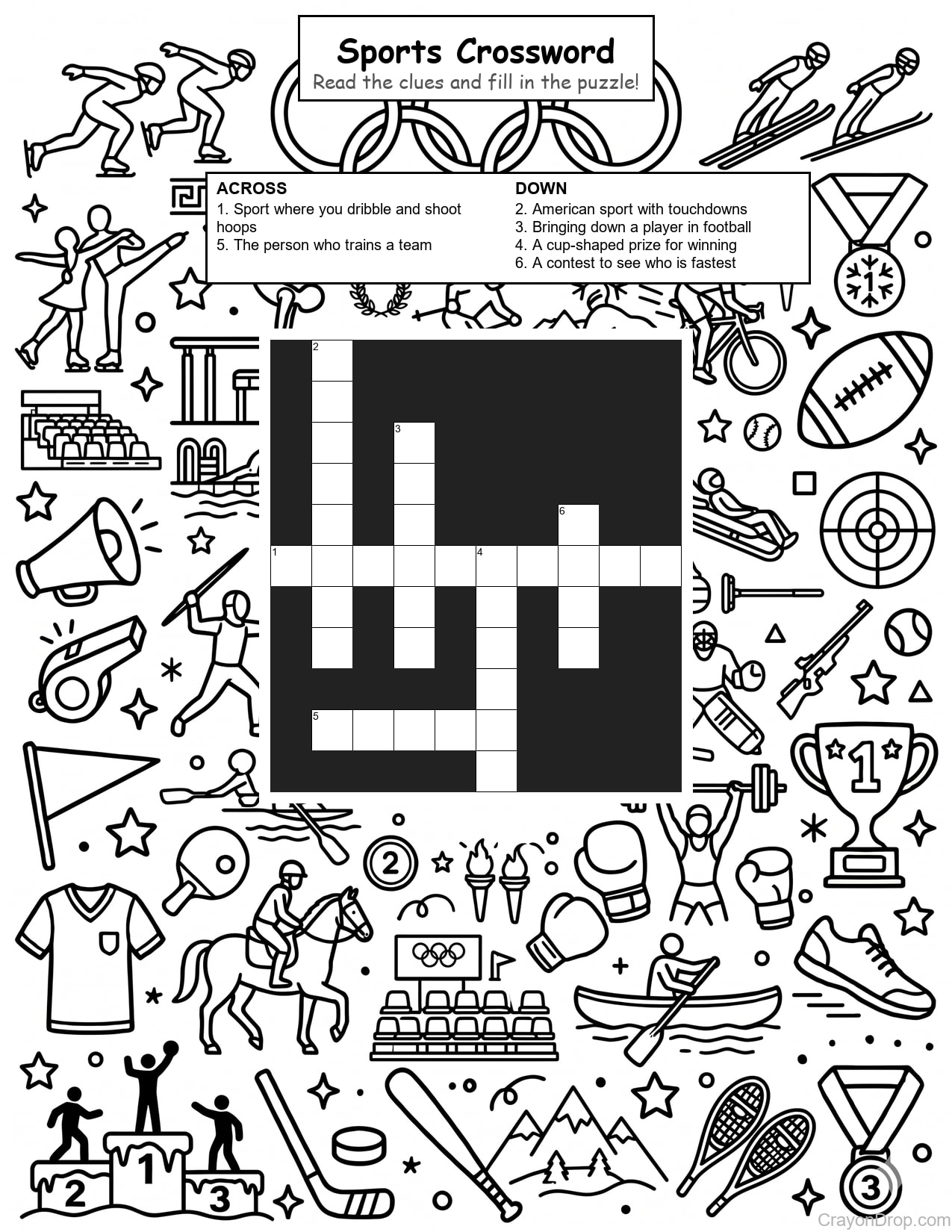 Cw Sports coloring page