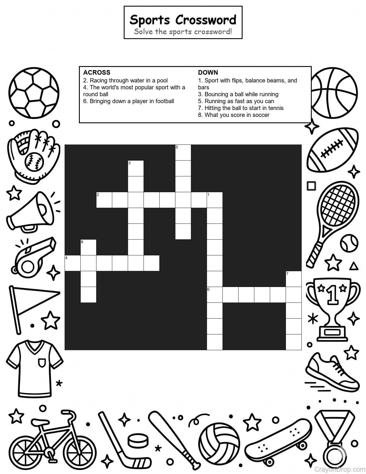 Cw Sports coloring page