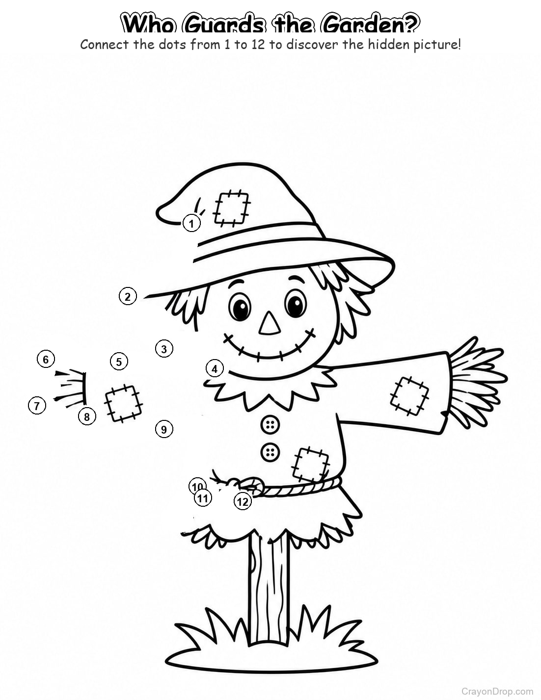 Ap Farm Connect Dots coloring page