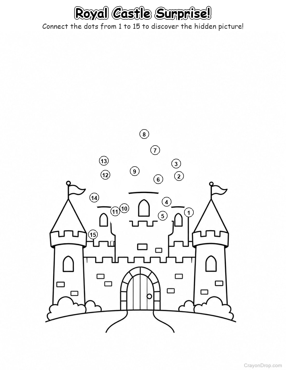 Ap Princess Connect Dots coloring page