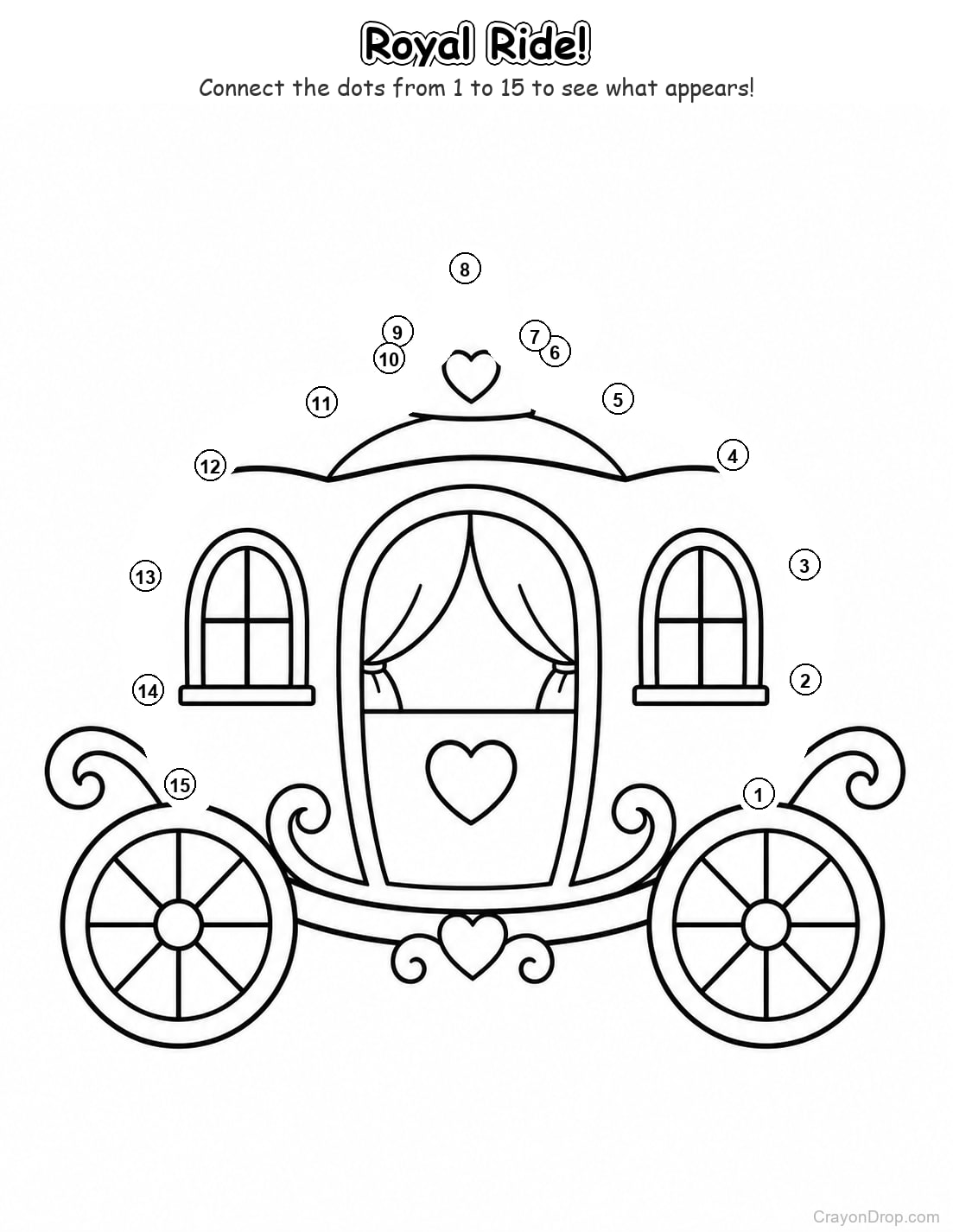 Ap Princess Connect Dots coloring page