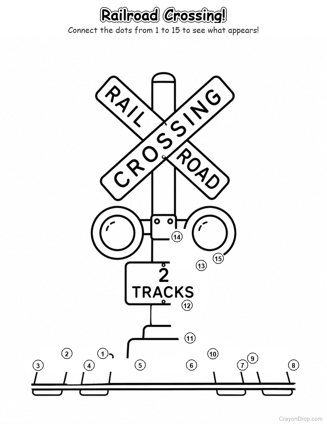 Ap Trains Connect Dots coloring page