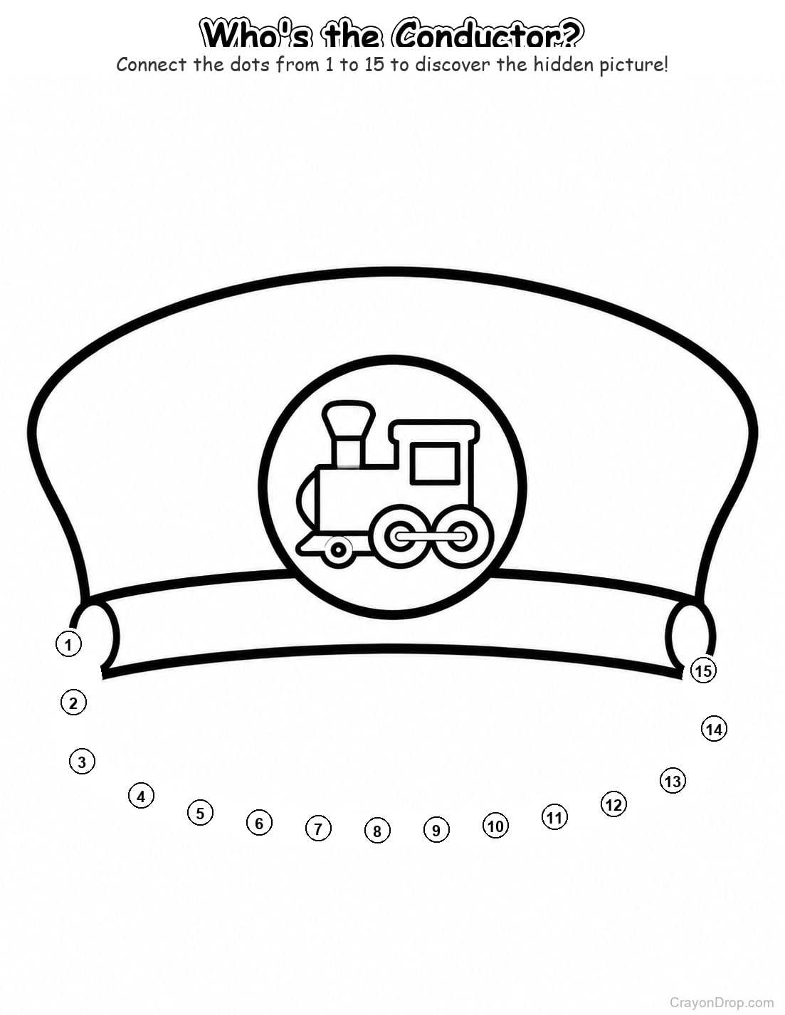 Ap Trains Connect Dots coloring page