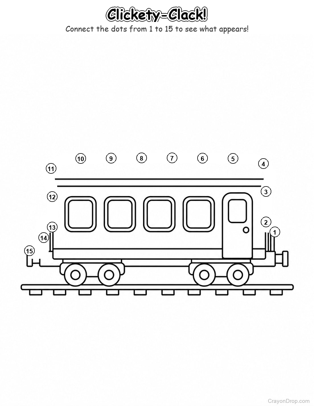 Ap Trains Connect Dots coloring page